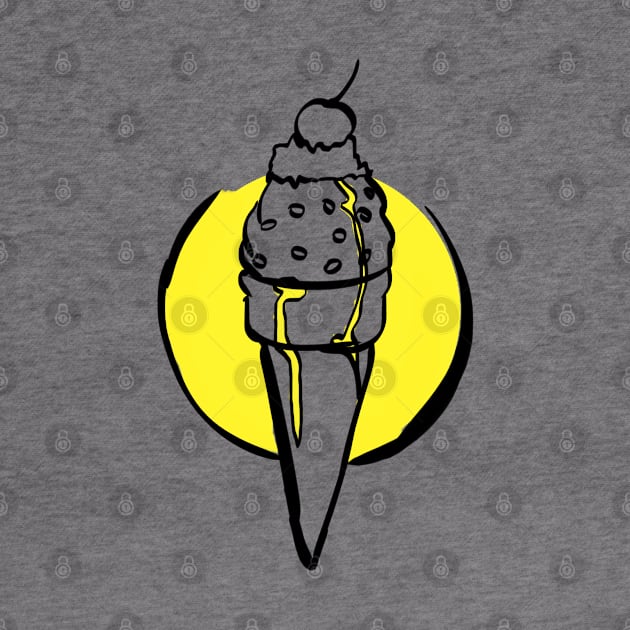 Ice Cream (Yellow) by @akaluciarts